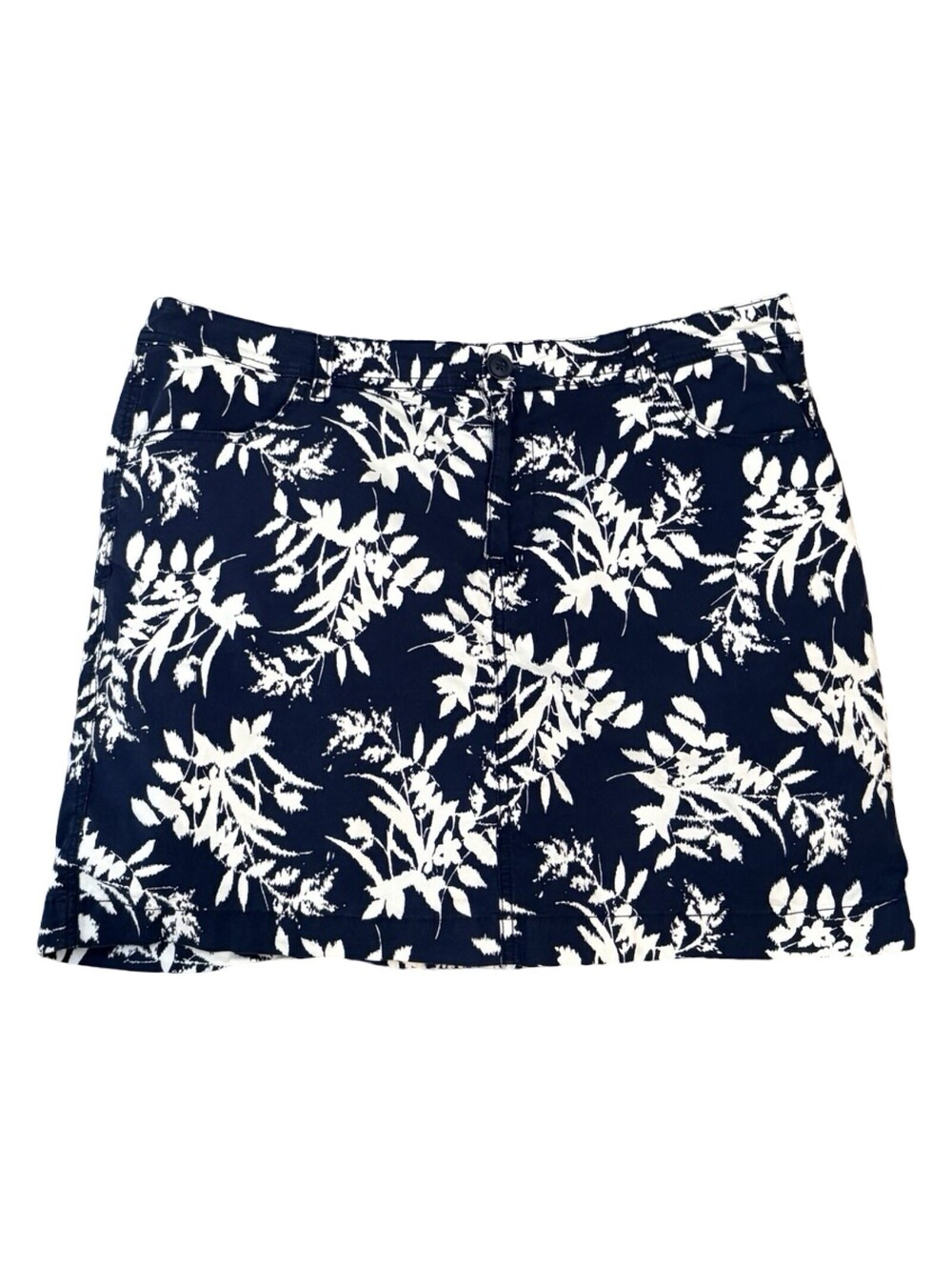St. John's Bay Women Blue Casual Skort Shorts Skirt 16